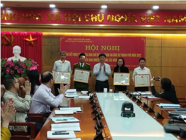 Ban chỉ đạo Thi hành án dân sự TP. Bắc Giang tổng kết hoạt động năm 2022, triển khai nhiệm vụ năm 2023