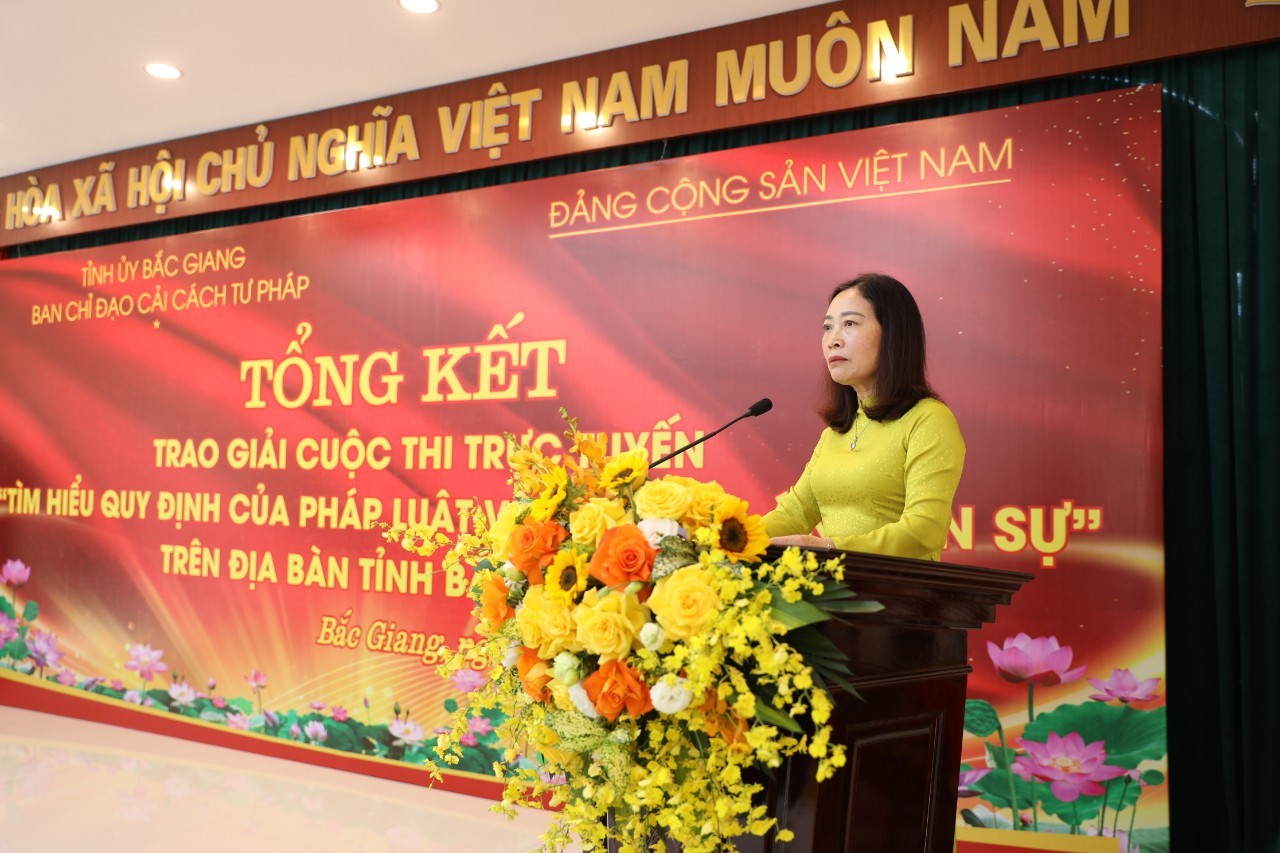 Kinh nghiệm rút ra sau Cuộc thi trực tuyến “Tìm hiểu quy định  của pháp luật về thi hành án dân sự” trên địa bàn tỉnh Bắc Giang