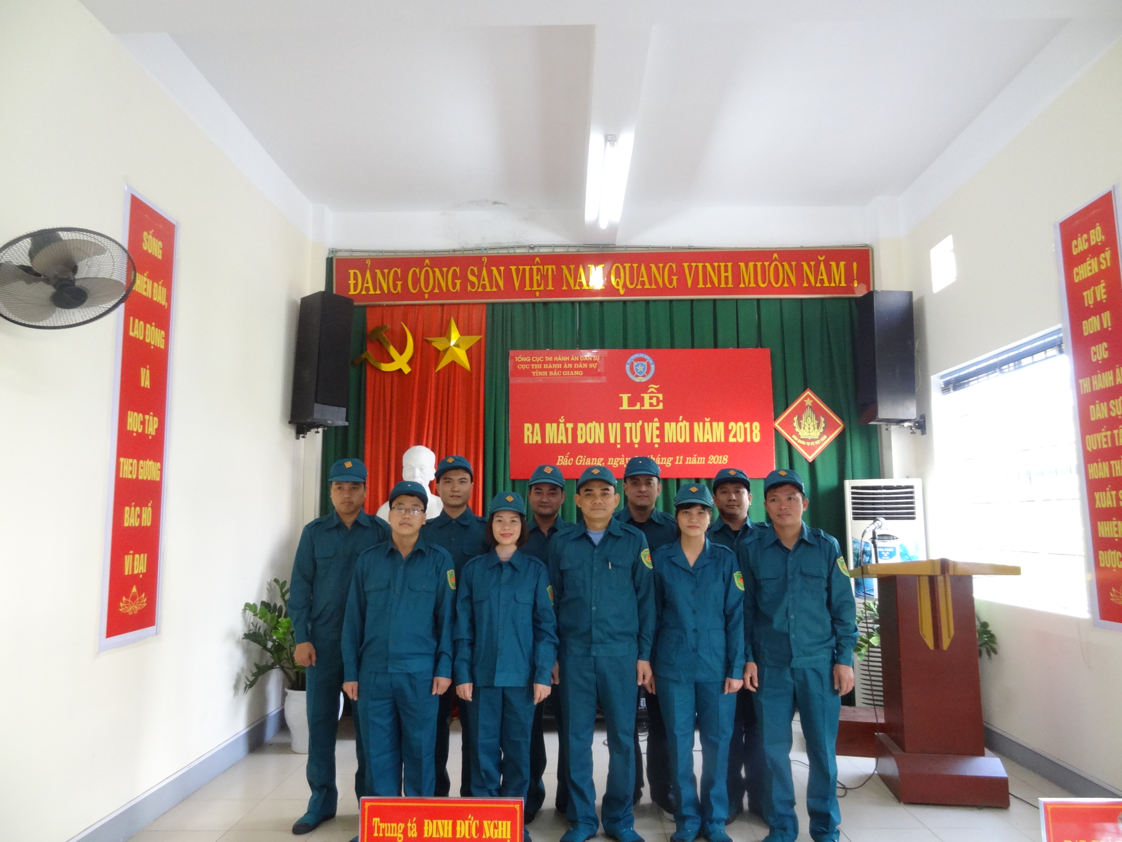 Lễ ra mắt đơn vị tự vệ Cục Thi hành án dân sự tỉnh Bắc Giang
