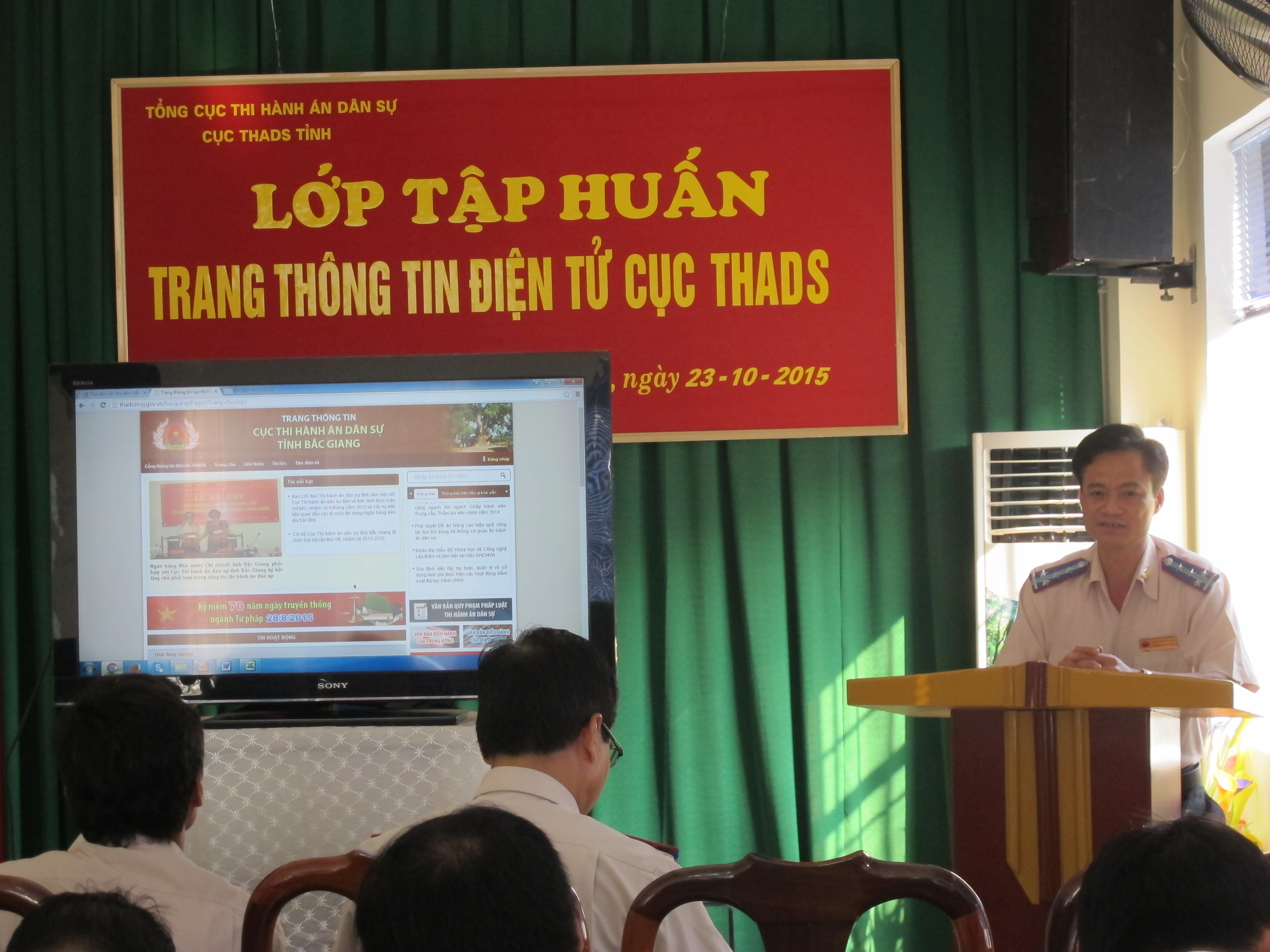 Cục Thi hành án dân sự tỉnh Bắc Giang: Tổ chức Hội nghị tập huấn Trang thông tin điện tử