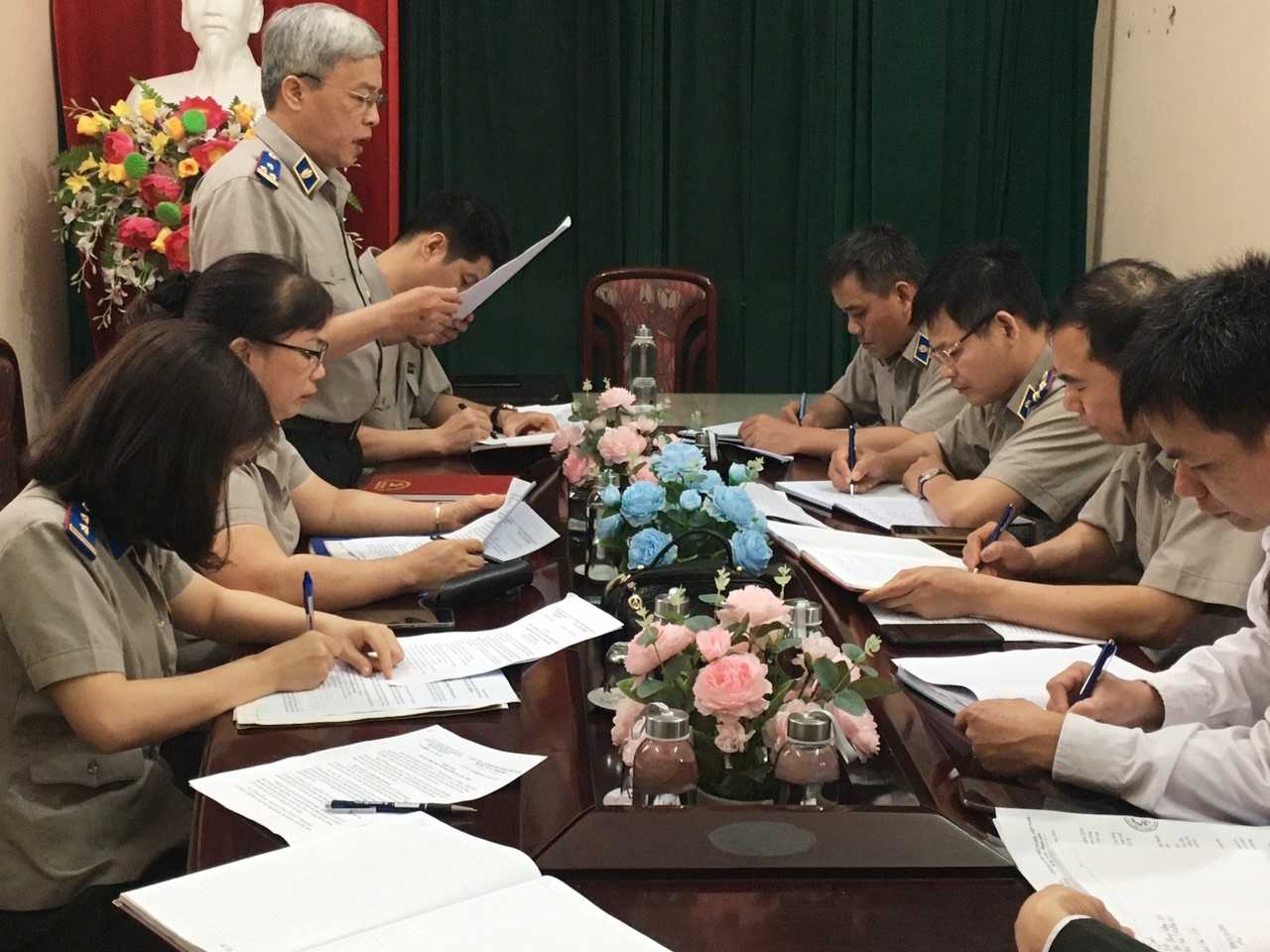 Kiểm tra thi hành án dân sự tại Chi cục THADS huyện Chợ Đồn