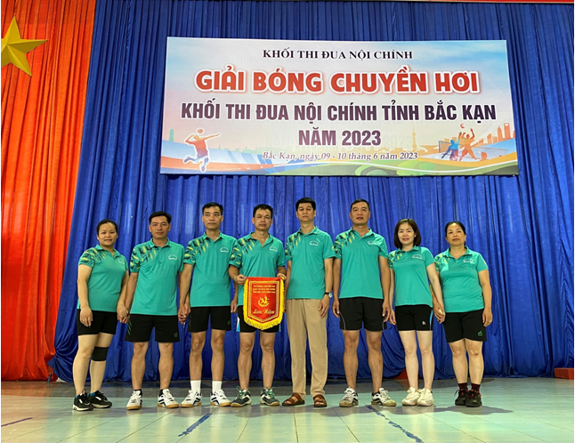Cục THADS tỉnh Bắc Kạn tham gia Giải Bóng chuyền hơi Khối thi đua Nội chính năm 2023