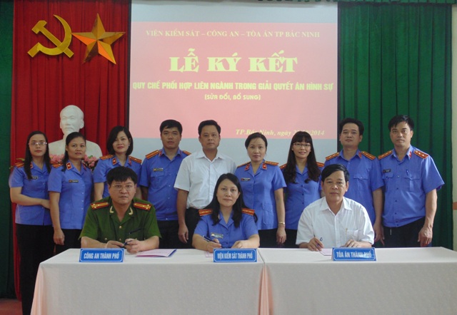 TP Bắc Ninh: Liên ngành ký kết quy chế phối hợp (sửa đổi bổ sung) về tiếp nhận, giải quyết tố giác, tin báo về tội phạm và kiến nghị khởi tố