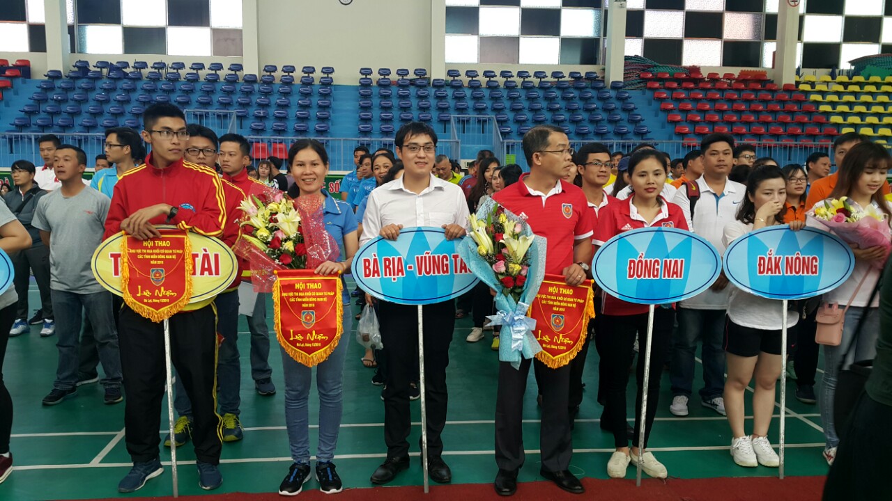 Cục Thi hành án dân sự tỉnh Bà Rịa-Vũng Tàu tham gia Hội thao Khu vực Miền Đông Nam bộ tại Lâm Đồng