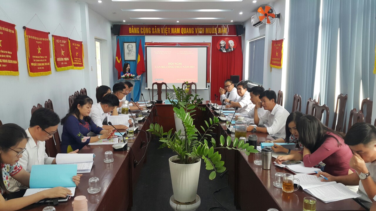 Cục Thi hành án dân sự tỉnh Bà Rịa-Vũng Tàu tổ chức Hội nghị Cán Bộ, Công Chức năm 2022