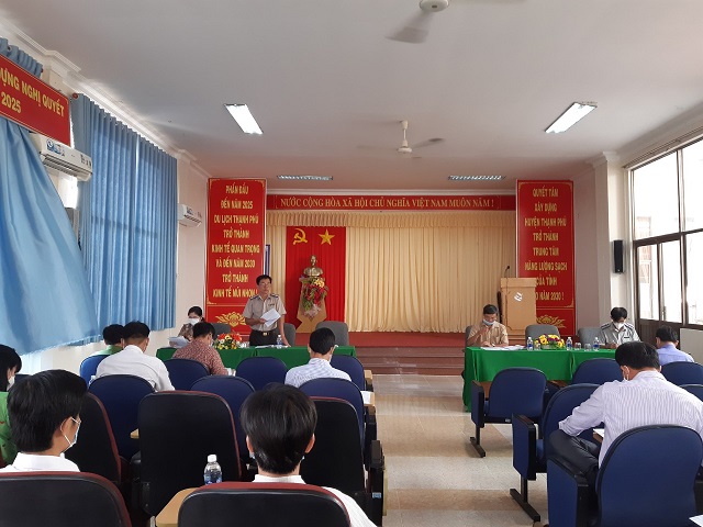 Ban Chỉ đạo Thi hành án dân sự huyện Thạnh Phú tổ chức Hội nghị tổng kết hoạt động năm 2021