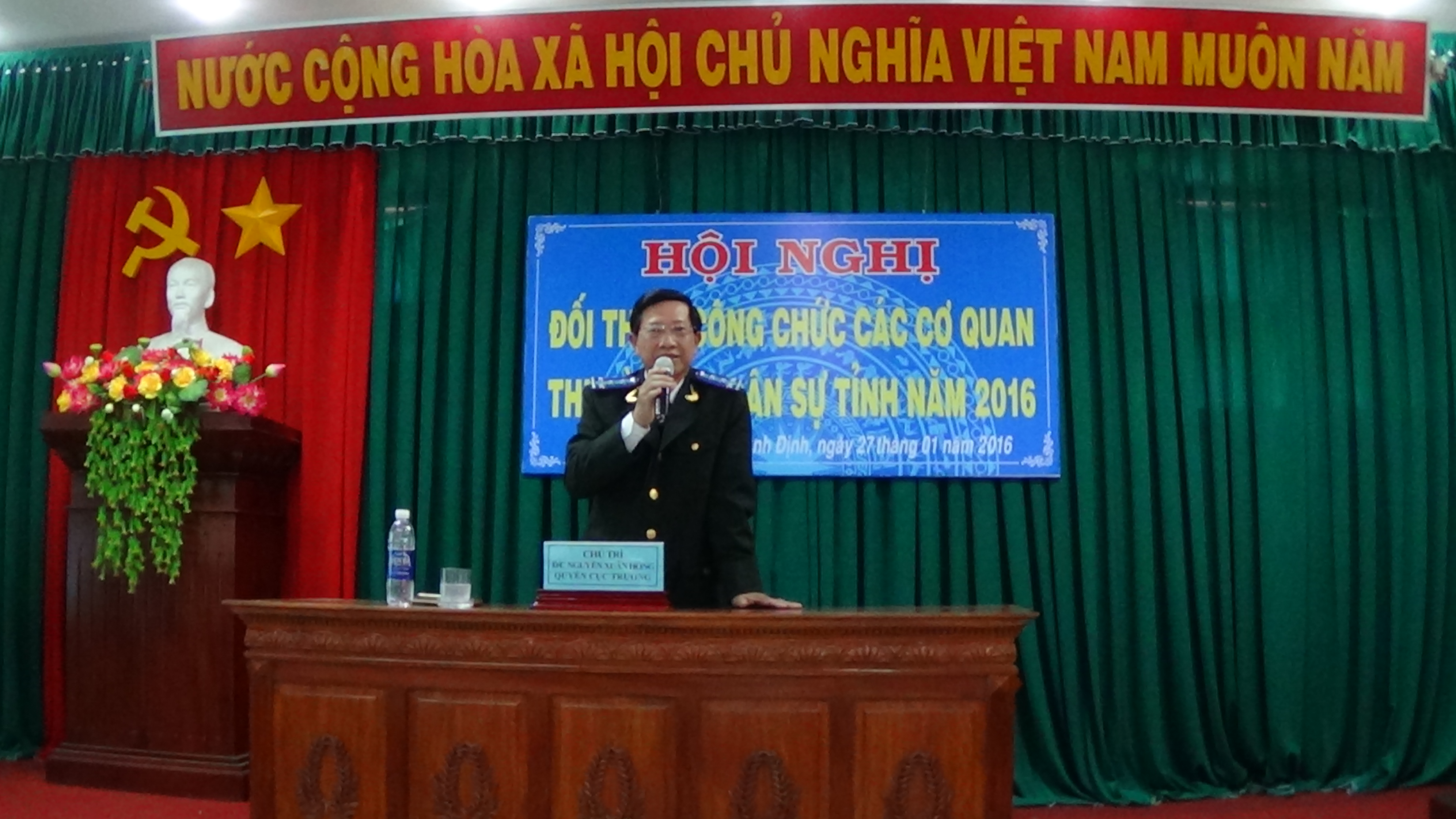 Cục Thi hành án dân sự tỉnh Bình Định tổ chức Hội nghị đối thoại công chức các cơ quan THADS tỉnh năm 2016