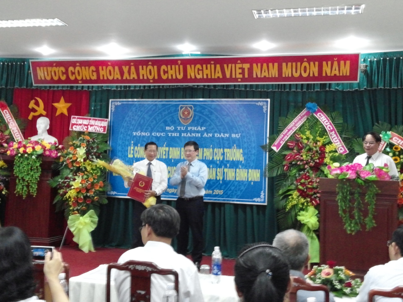 Bộ Tư pháp bổ nhiệm Quyền Cục trưởng Cục Thi hành án dân sự tỉnh Bình Định