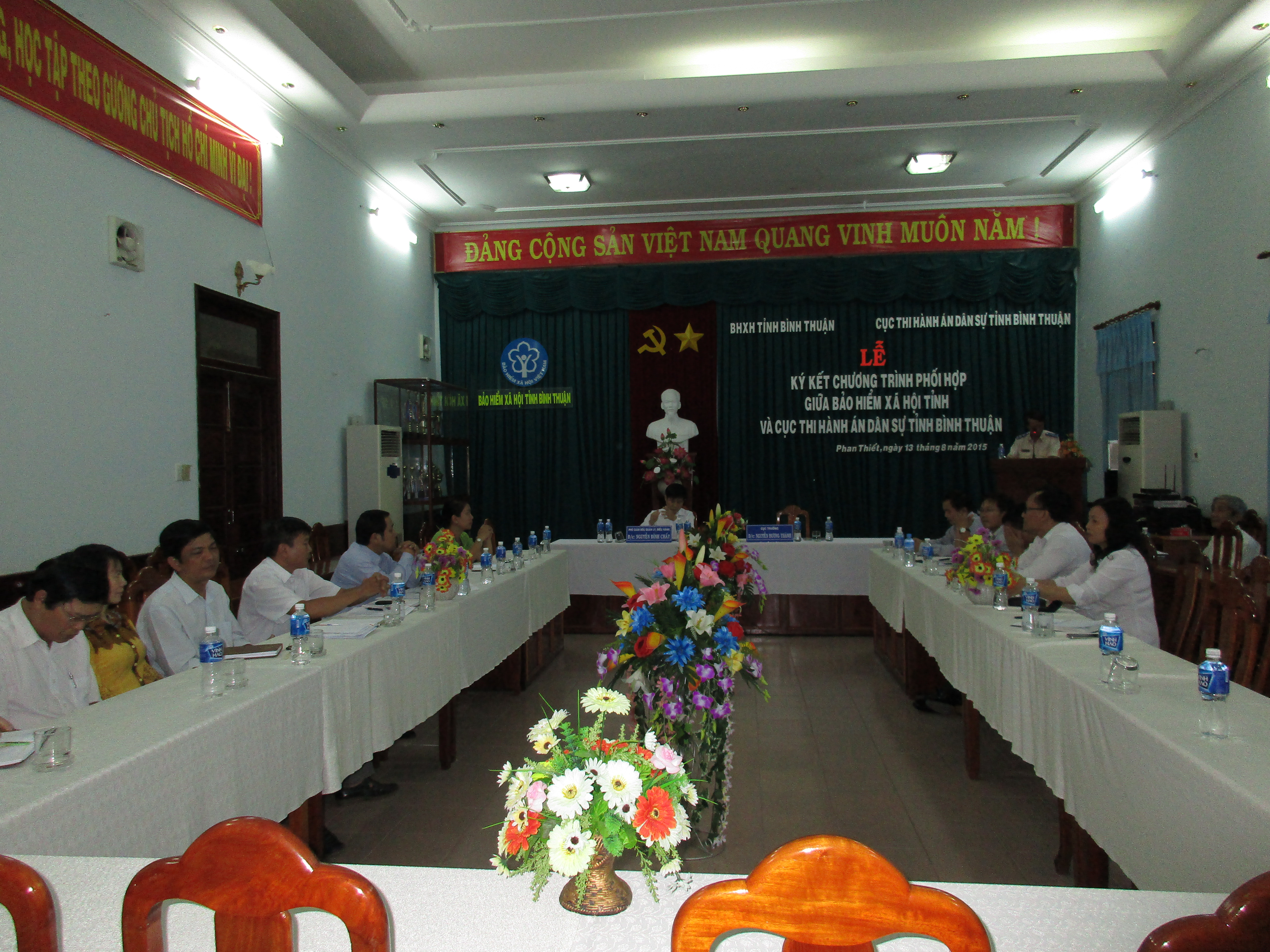 Lễ ký kết Quy chế phối hợp giữa Bảo hiểm xã hội và Cục Thi hành án dân sự tỉnh Bình Thuận