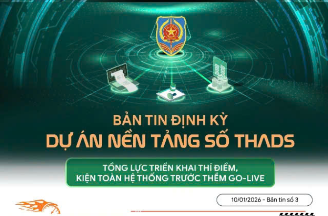 Inforgraphic: Bản tin định kỳ Dự án Nền tảng số THADS số 03 ngày 10/01/2026