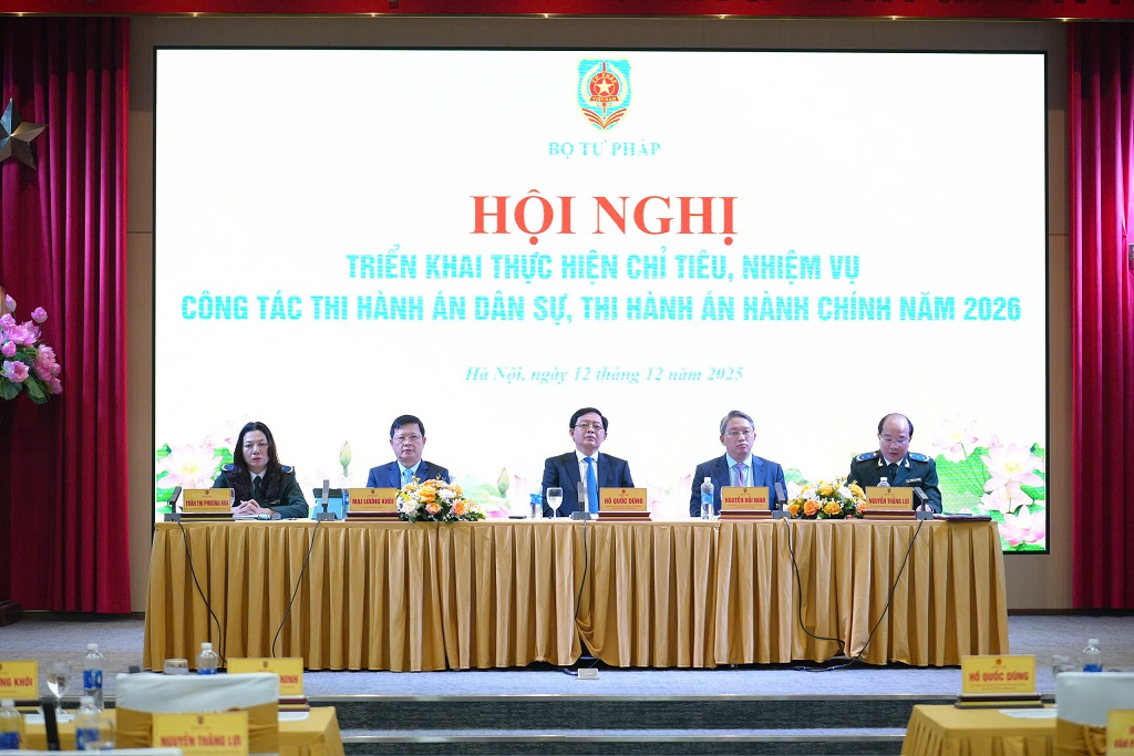 Phó Thủ tướng Hồ Quốc Dũng dự Hội nghị triển khai công tác thi hành án dân sự, hành chính năm 2026