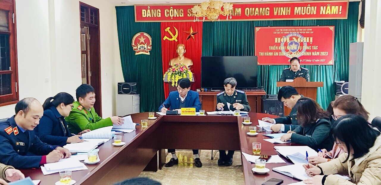 Chi cục THADS huyện Bảo Lạc tổ chức Hội nghị triển khai công tác năm 2023