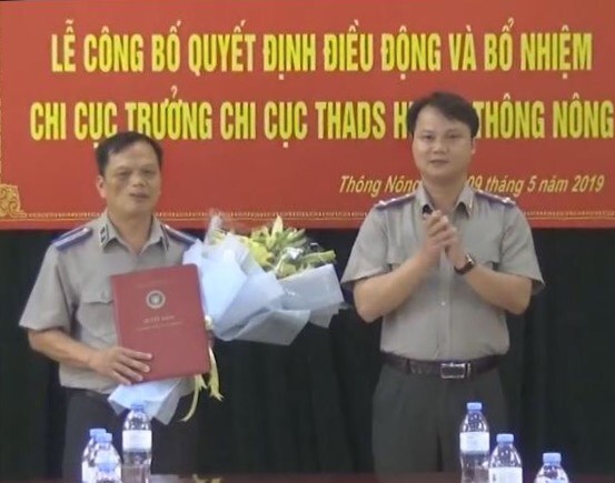 Cục Thi hành án dân sự tỉnh Cao Bằng công bố Quyết định bổ nhiệm Chi cục trưởng Chi cục Thi hành án dân sự huyện Thông Nông