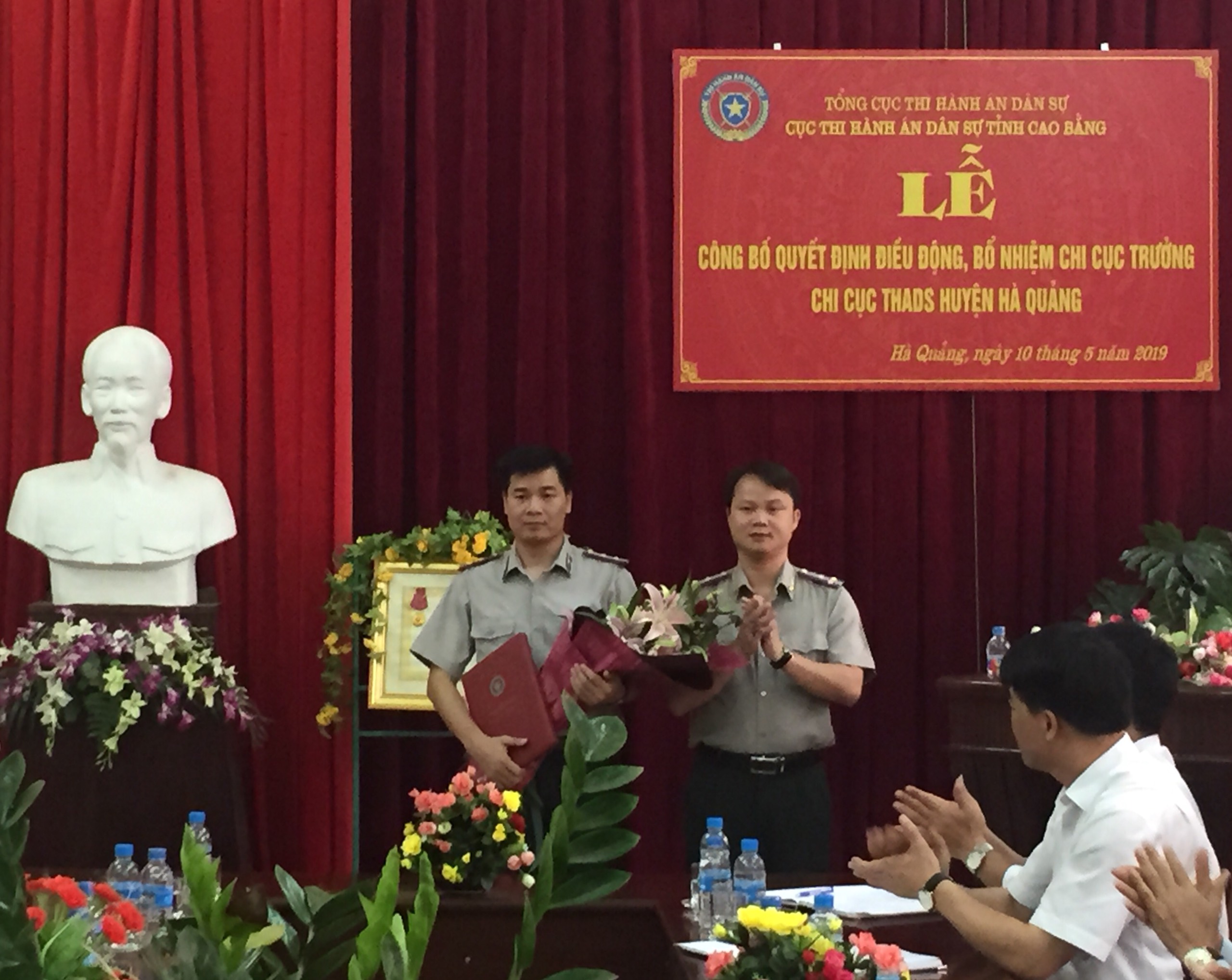 Đồng chí Chu Thanh Hà được bổ nhiệm làm Chi cục trưởng Chi cục Thi hành án dân sự huyện Hà Quảng
