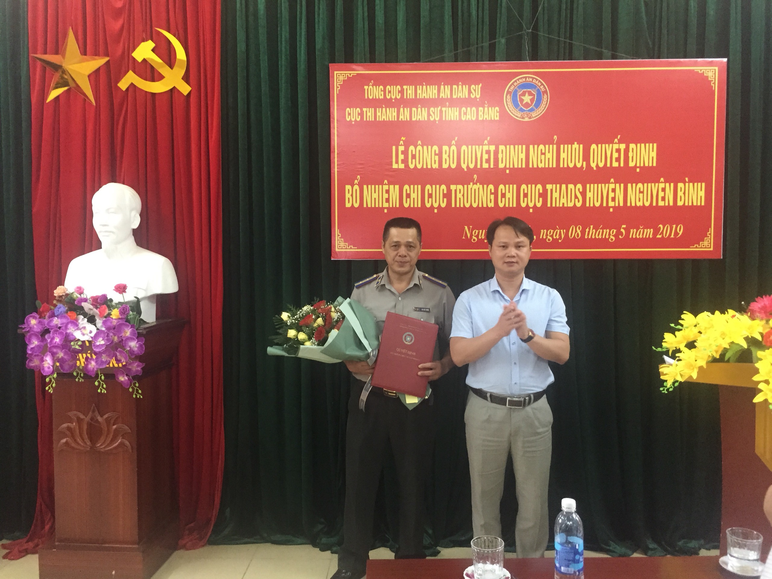 Bổ nhiệm đồng Chí Hà Việt Hùng giữ chức vụ Chi cục trưởng Chi cục THADS huyện Nguyên Bình