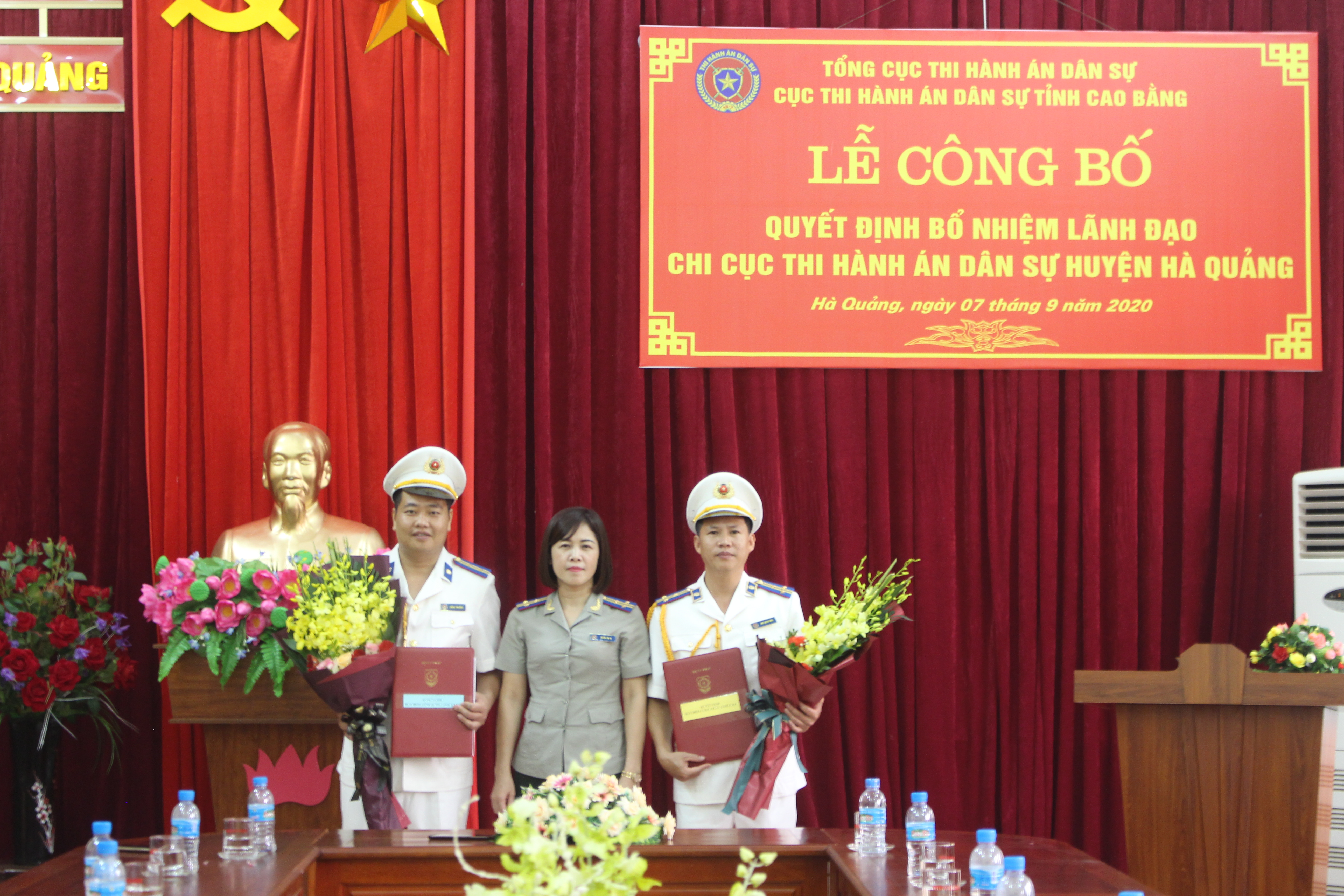 Lễ công bố Quyết định bổ nhiệm Lãnh đạo Chi cục THADS huyện Hà Quảng