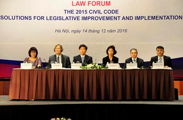 Đoàn công tác của Cục THADS tham dự Hội thảo về Bộ luật Dân sự năm 2015