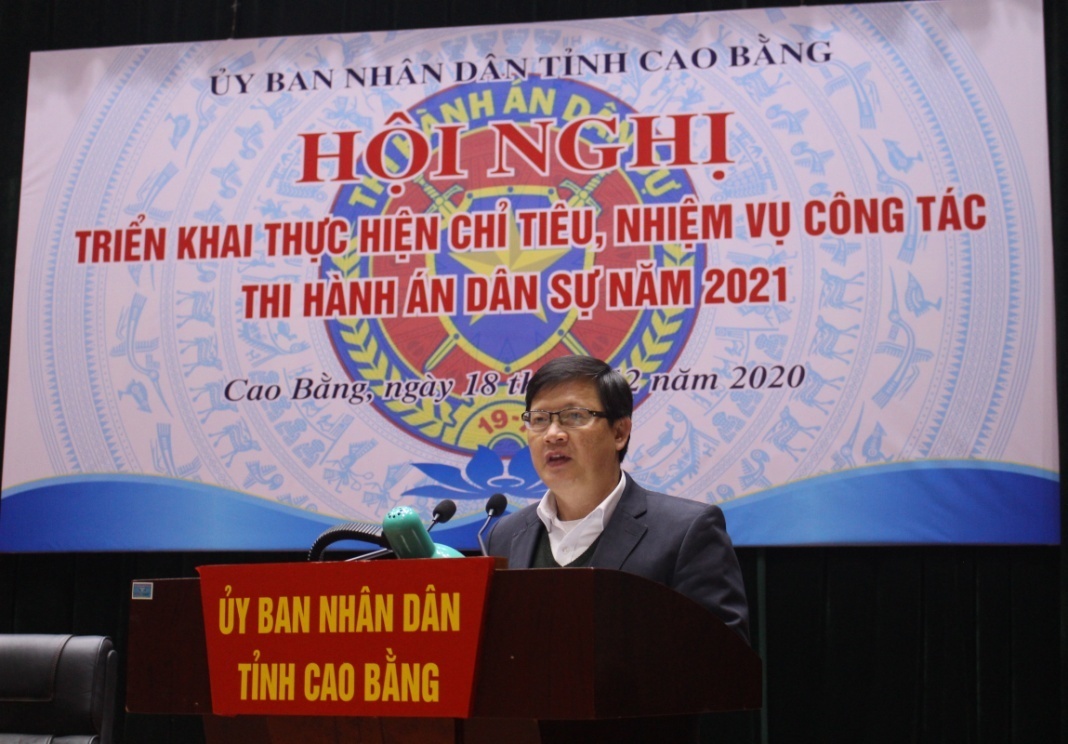 Thứ trưởng Mai Lương Khôi dự Hội nghị triển khai công tác THADS năm 2021 tại tỉnh Cao Bằng