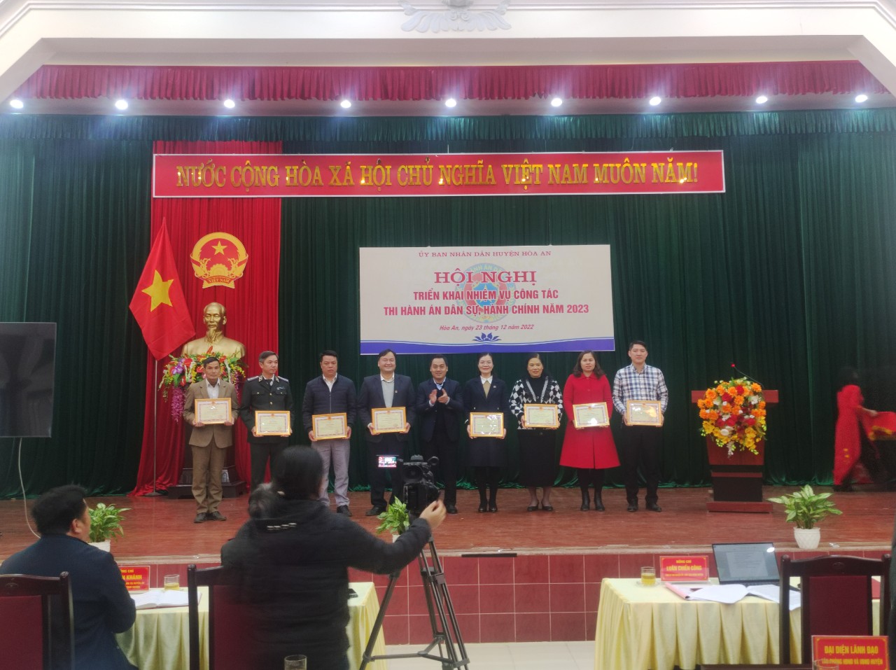 Ủy ban nhân dân huyện Hòa An tổ chức Hội nghị triển khai công tác thi hành án dân sự, hành chính năm 2023