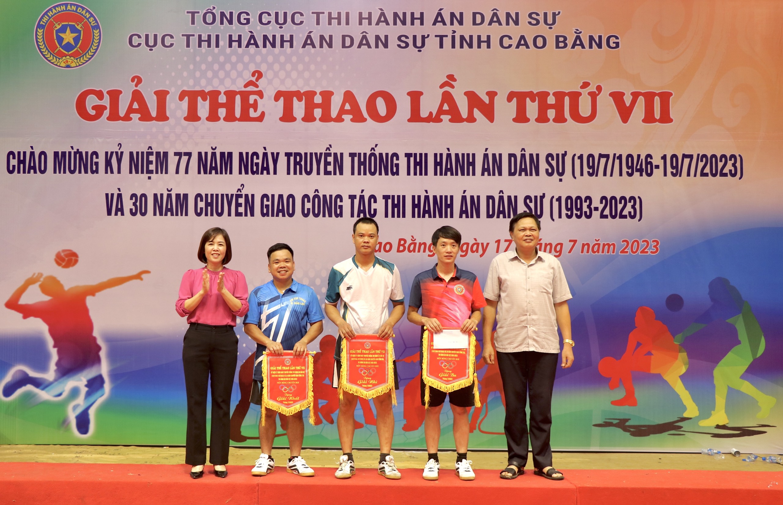 Cục Thi hành án dân sự tỉnh Cao Bằng tổ chức thành công Giải thi đấu thể thao lần thứ VII