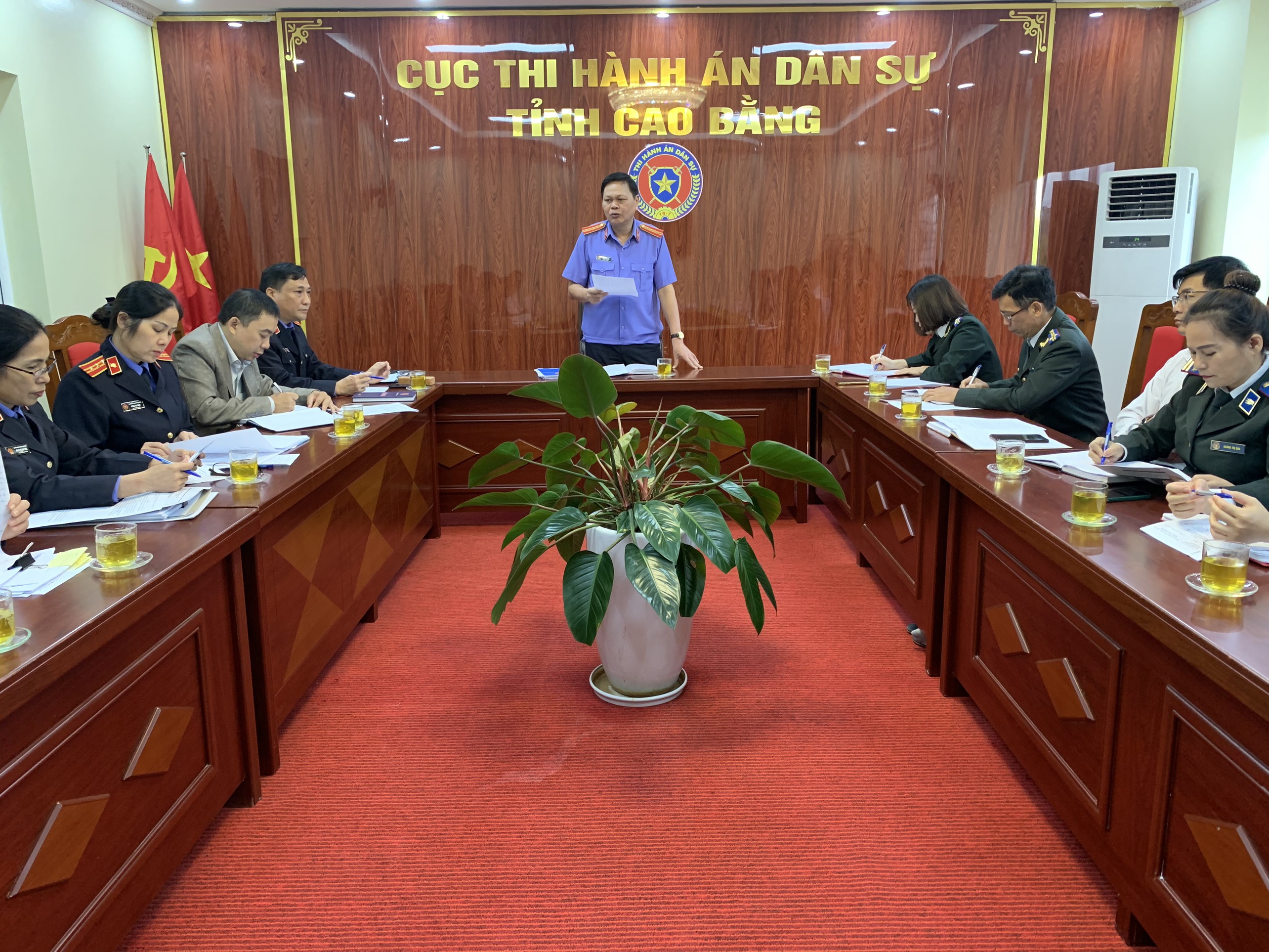 Viện kiện sát nhân dân tỉnh trực tiếp kiểm sát công tác Thi hành án dân sự tại Cục Thi hành án dân sự tỉnh Cao Bằng