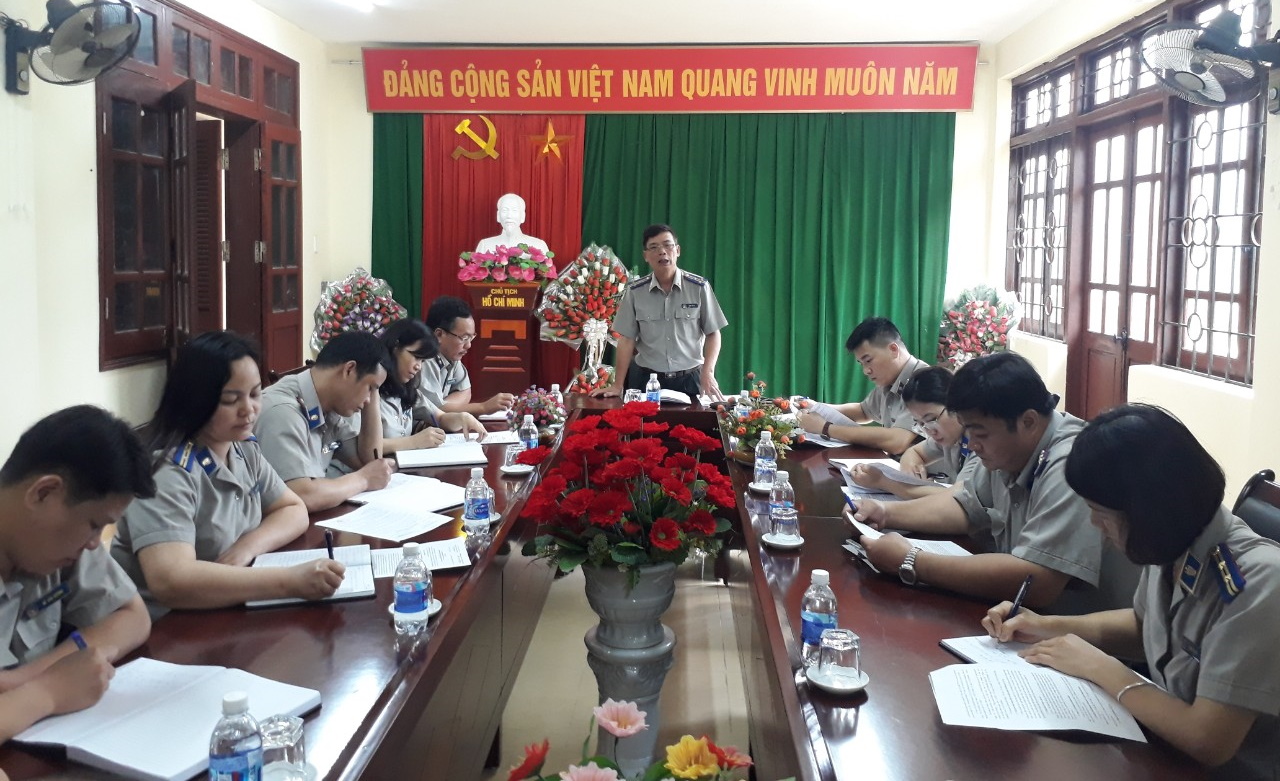 Kiểm tra công tác Thi hành án dân sự 6 tháng đầu năm 2021 tại Chi cục Thi hành án dân sự huyện Quảng Hòa