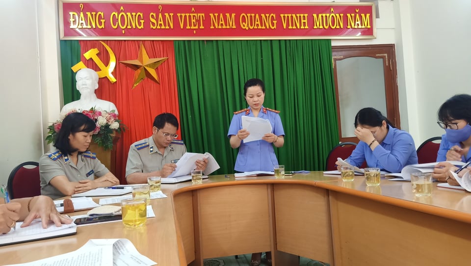 Viện Kiểm sát nhân dân thành phố Cao Bằng kiểm sát trực tiếp công tác Thi hành án dân sự năm 2022 tại Chi cục THADS thành phố Cao Bằng