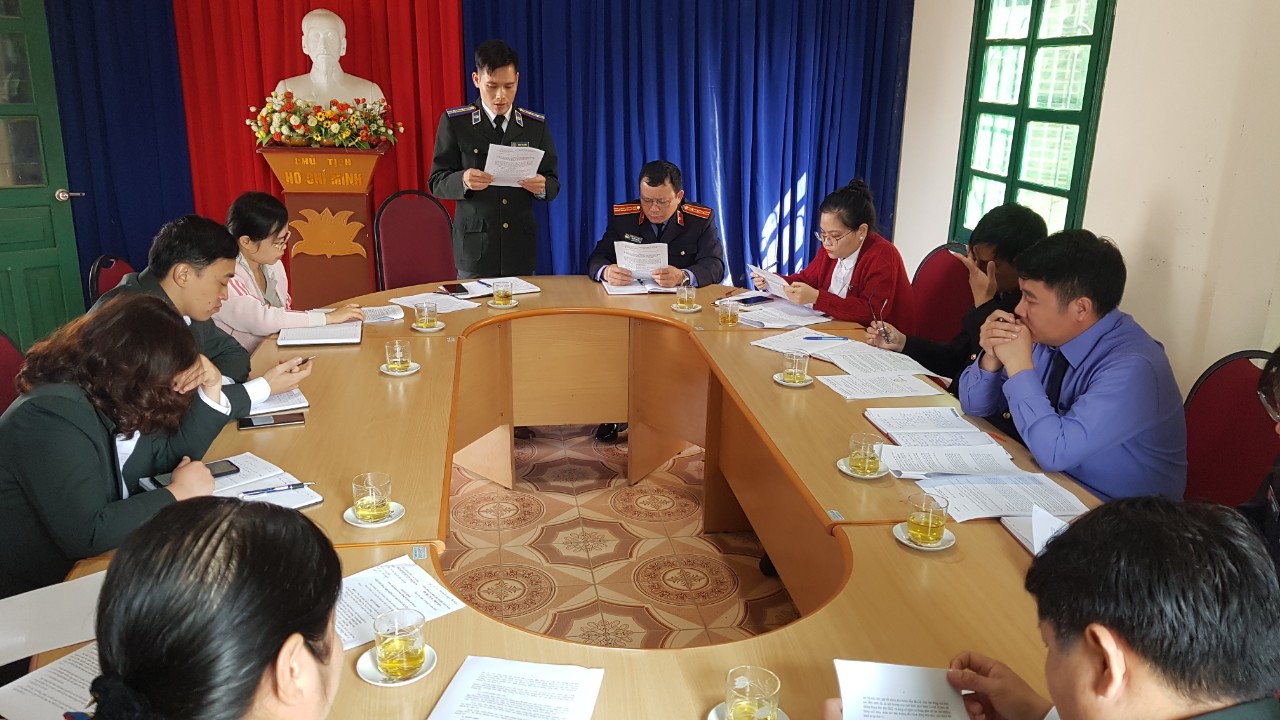 Viện kiểm sát nhân dân kiểm sát trực tiếp tại Chi cục Thi hành án dân sự huyện Thạch An