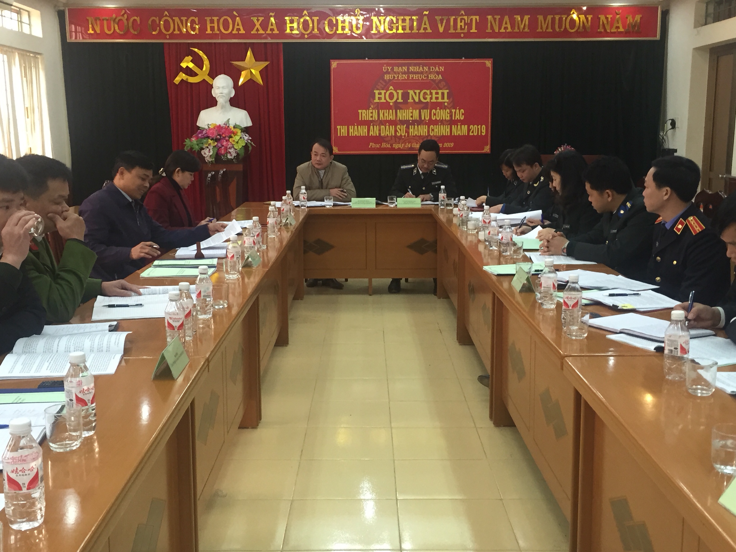 Ủy ban nhân dân huyện Phục Hòa tổ chức Hội nghị triển khai công tác thi hành án dân sự, hành chính năm 2019