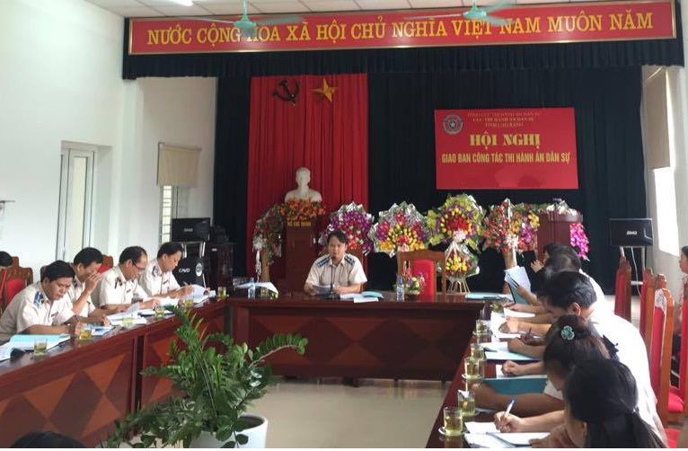 Cục Thi hành án dân sự tỉnh Cao Bằng tổ chức Hội nghị giao ban 9 tháng năm 2017
