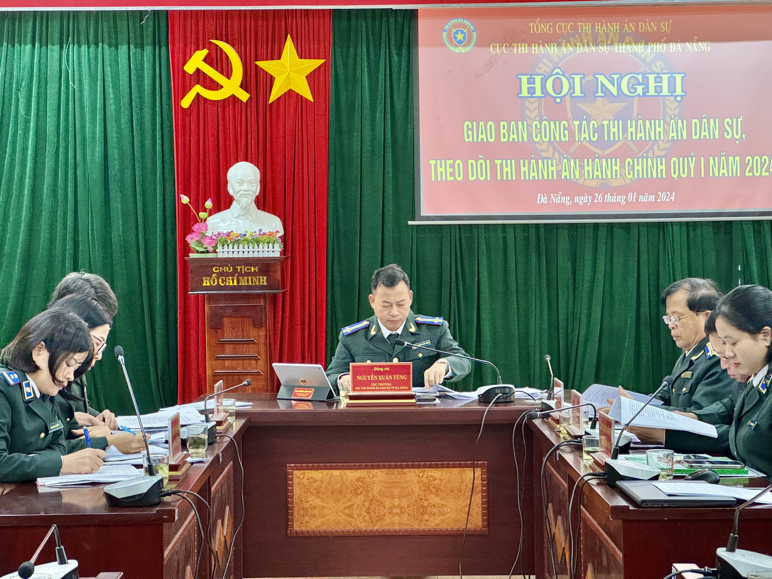 Cục THADS TP Đà Nẵng tổ chức Hội nghị giao ban công tác Quý I năm 2024