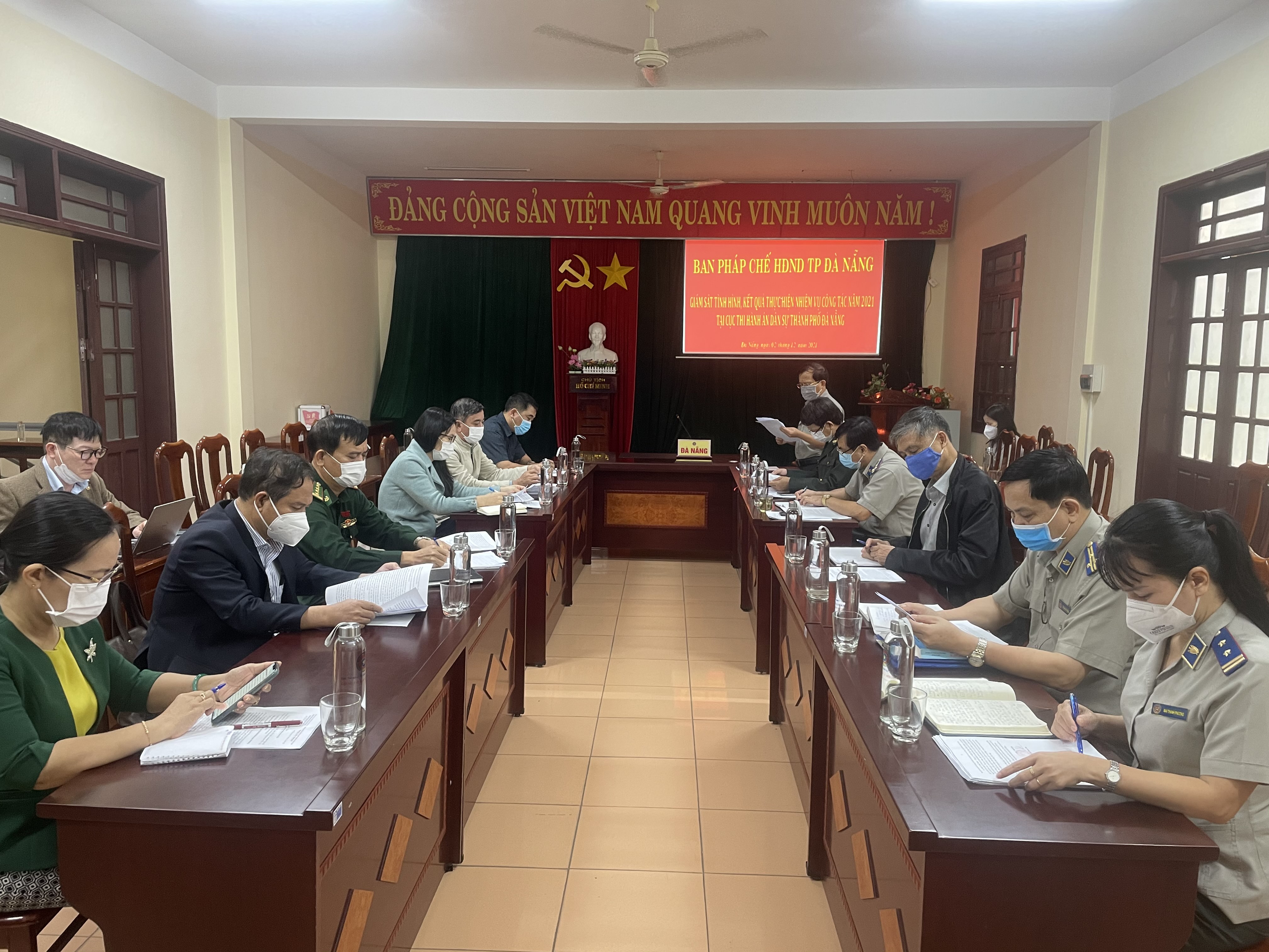 Ban Pháp chế HĐND thành phố Đà Nẵng thực hiện giám sát công tác  thi hành án dân sự năm 2021