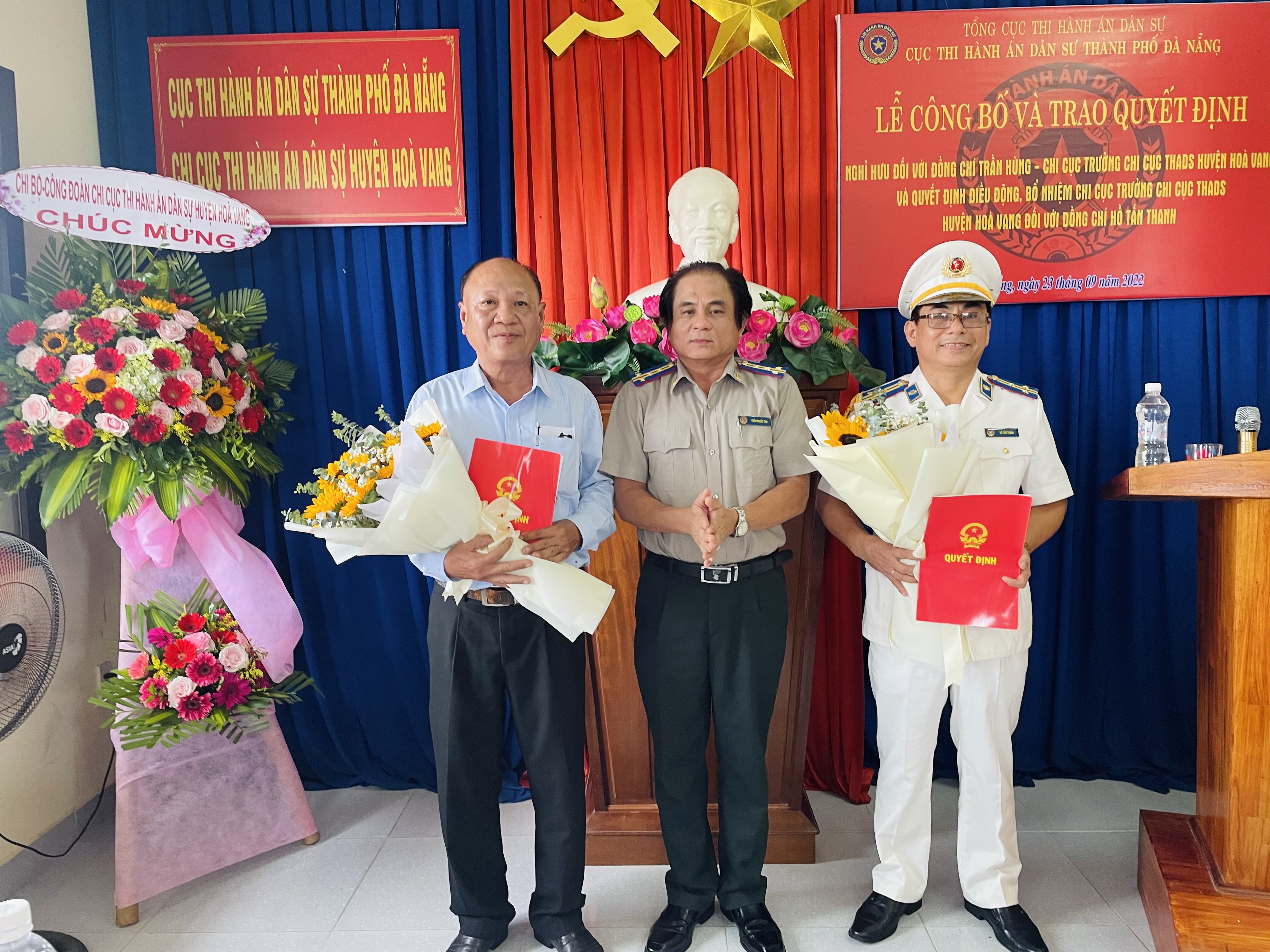 Cục Thi hành án dân sự thành phố Đà Nẵng công bố Quyết định điều động, bổ nhiệm Chi cục trưởng Chi cục THADS huyện Hòa Vang