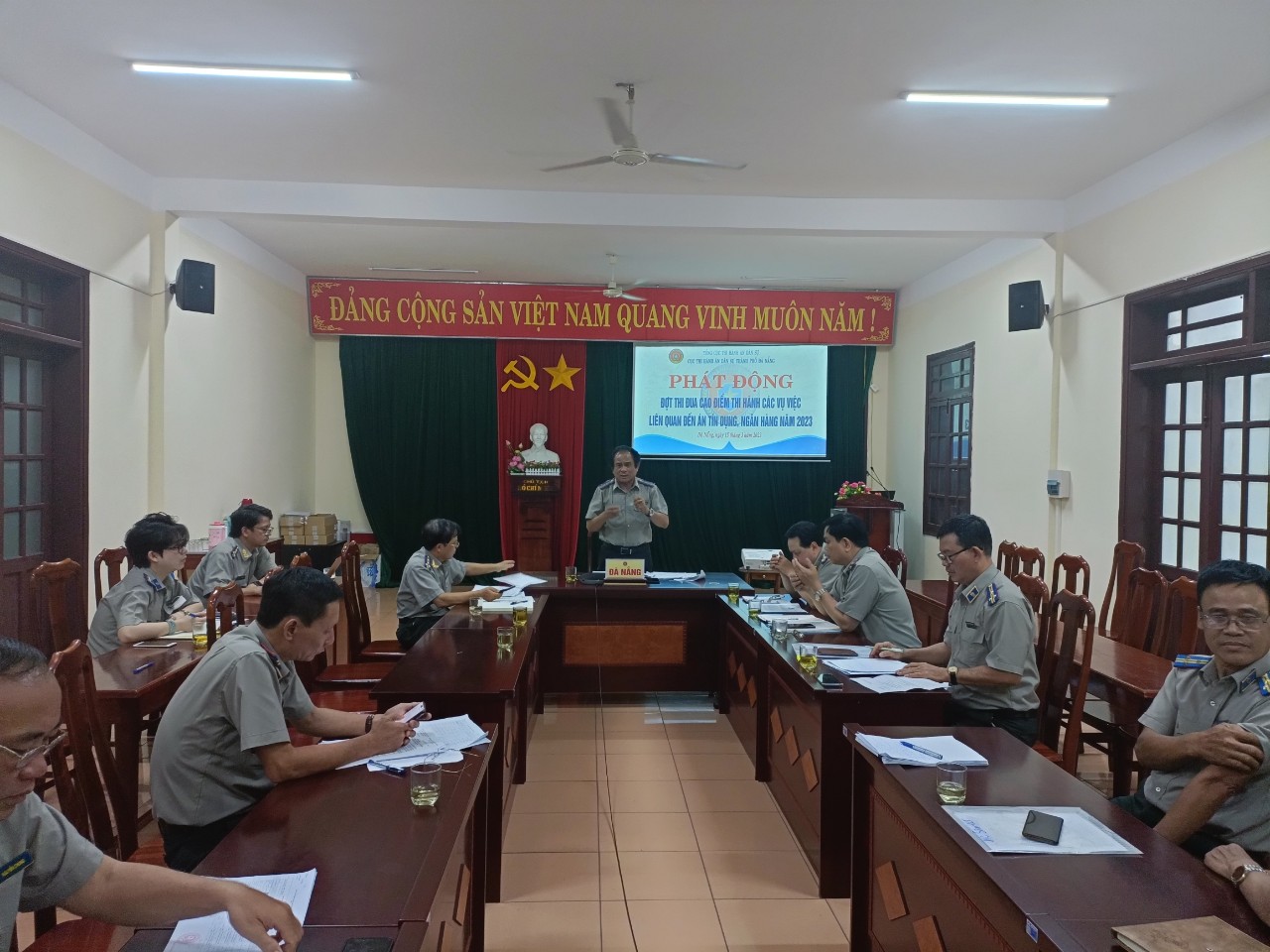 Cục Thi hành án dân sự thành phố Đà Nẵng tổ chức Hội nghị phát động đợt thi đua cao điểm thi hành các vụ việc liên quan đến hoạt động tín dụng, ngân hàng năm 2023