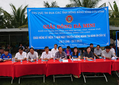 Giải bóng đá mini Khối cơ quan thi hành án dân sự các tỉnh, thành phố Khu vực Đồng bằng sông Cửu Long