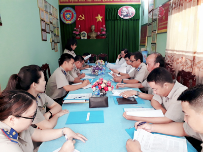 Hội nghị đánh giá chất lượng tổ chức đảng, đảng viên năm 2018 của Chi bộ Chi cục Thi hành án dân sự huyện Tam Nông