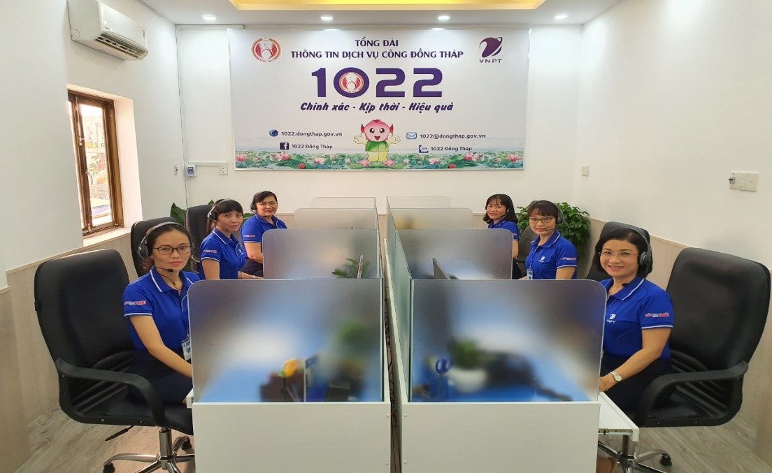 Kết quả hoạt động tháng 02 năm 2020 của Tổng đài Thông tin dịch vụ công 1022 tỉnh Đồng Tháp