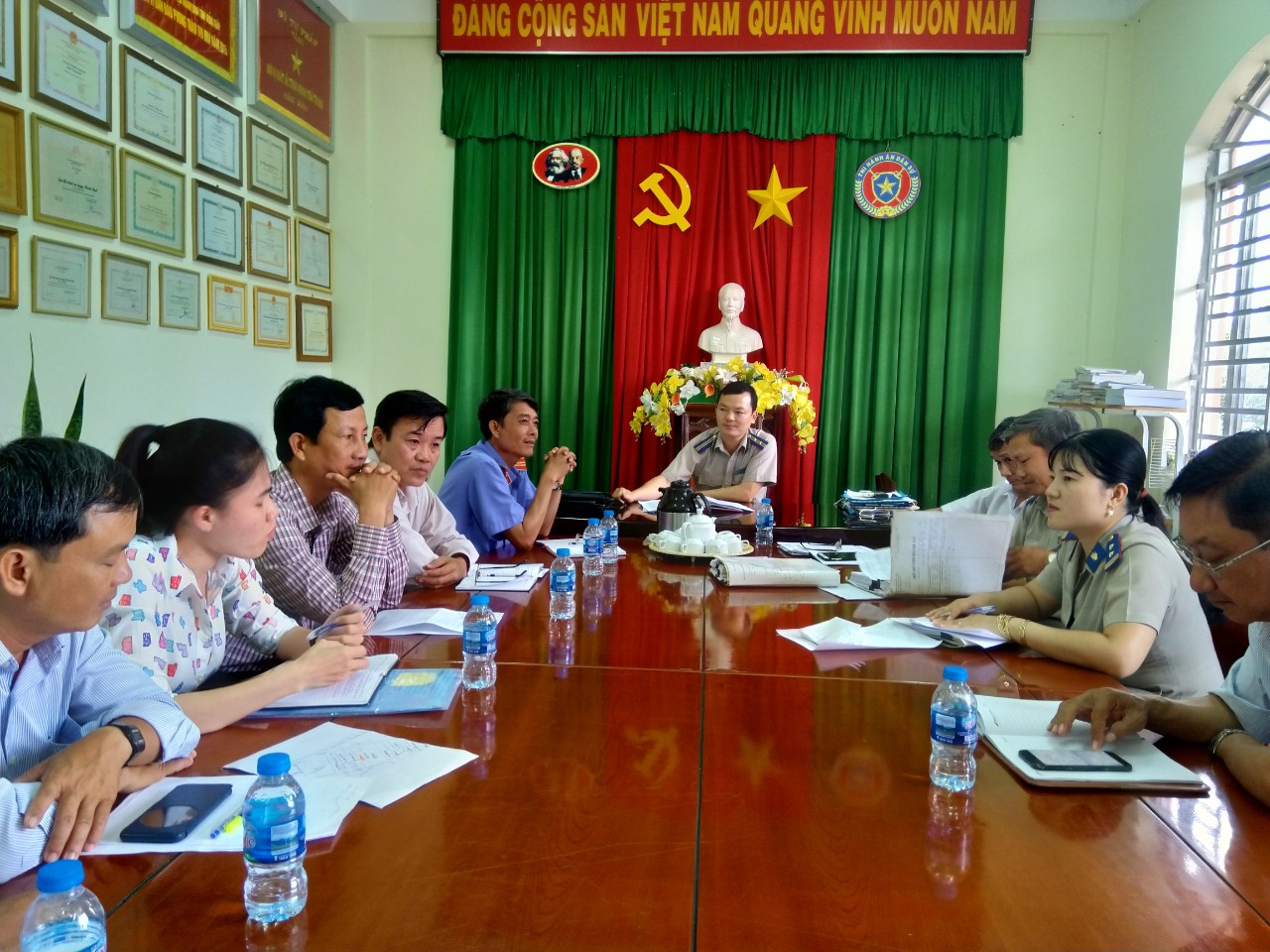 Chi cục Thi hành án dân sự huyện Thanh Bình tổ chức họp liên ngành