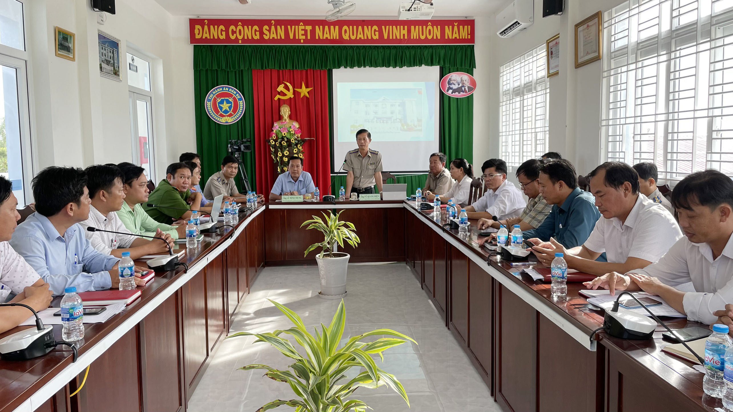 Chi cục Thi hành án dân sự huyện Châu Thành tổ chức Hội nghị tổng kết hoạt động Ban Chỉ đạo Thi hành án dân sự huyện Châu Thành và Tổ phối hợp giải quyết thi hành án các xã, thị trấn năm 2022.