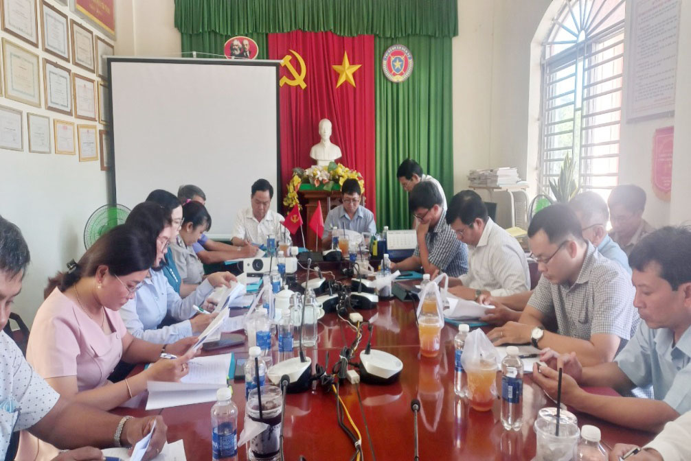 Ban Pháp chế HĐND Huyện giám sát công tác thi hành án dân sự huyện Thanh Bình