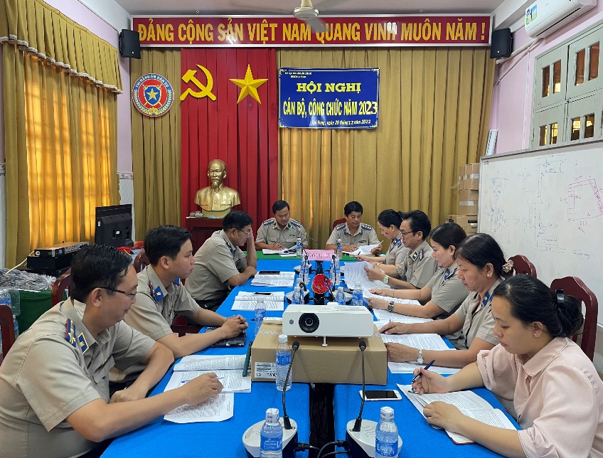Chi cục Thi hành án dân sự huyện Lai Vung tổ chức Hội nghị cán bộ, công chức, người lao động năm 2023