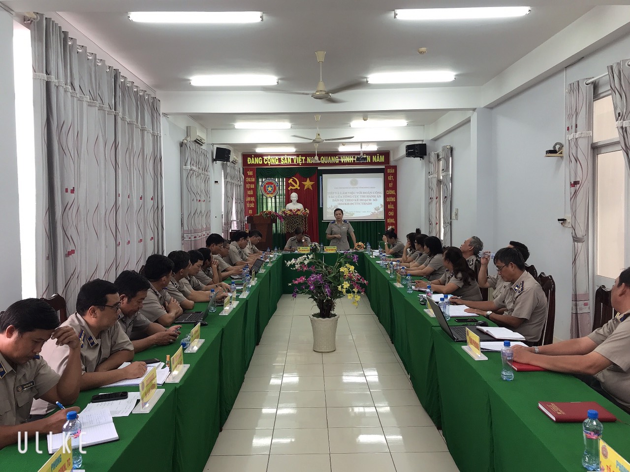 Phó Tổng cục trưởng Trần Thị Phương Hoa làm việc tại Cục THADS tỉnh Đồng Tháp
