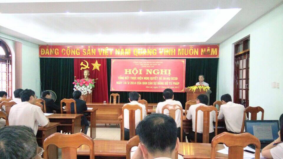 Cục Thi hành án dân sự tỉnh Gia Lai tổ chức Hội nghị Tổng kết thực hiện Nghị quyết số 36-NQ/BCSĐ của Ban cán sự Đảng Bộ Tư pháp