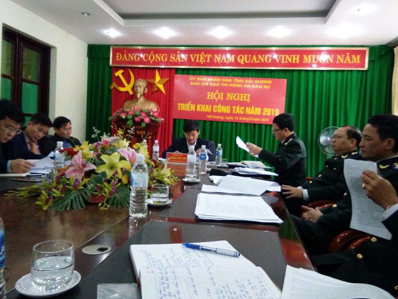 Ban Chỉ đạo thi hành án dân sự tỉnh Hải Dương báo cáo kết quả thi hành án dân sự năm 2018 và triển khai công tác năm 2019