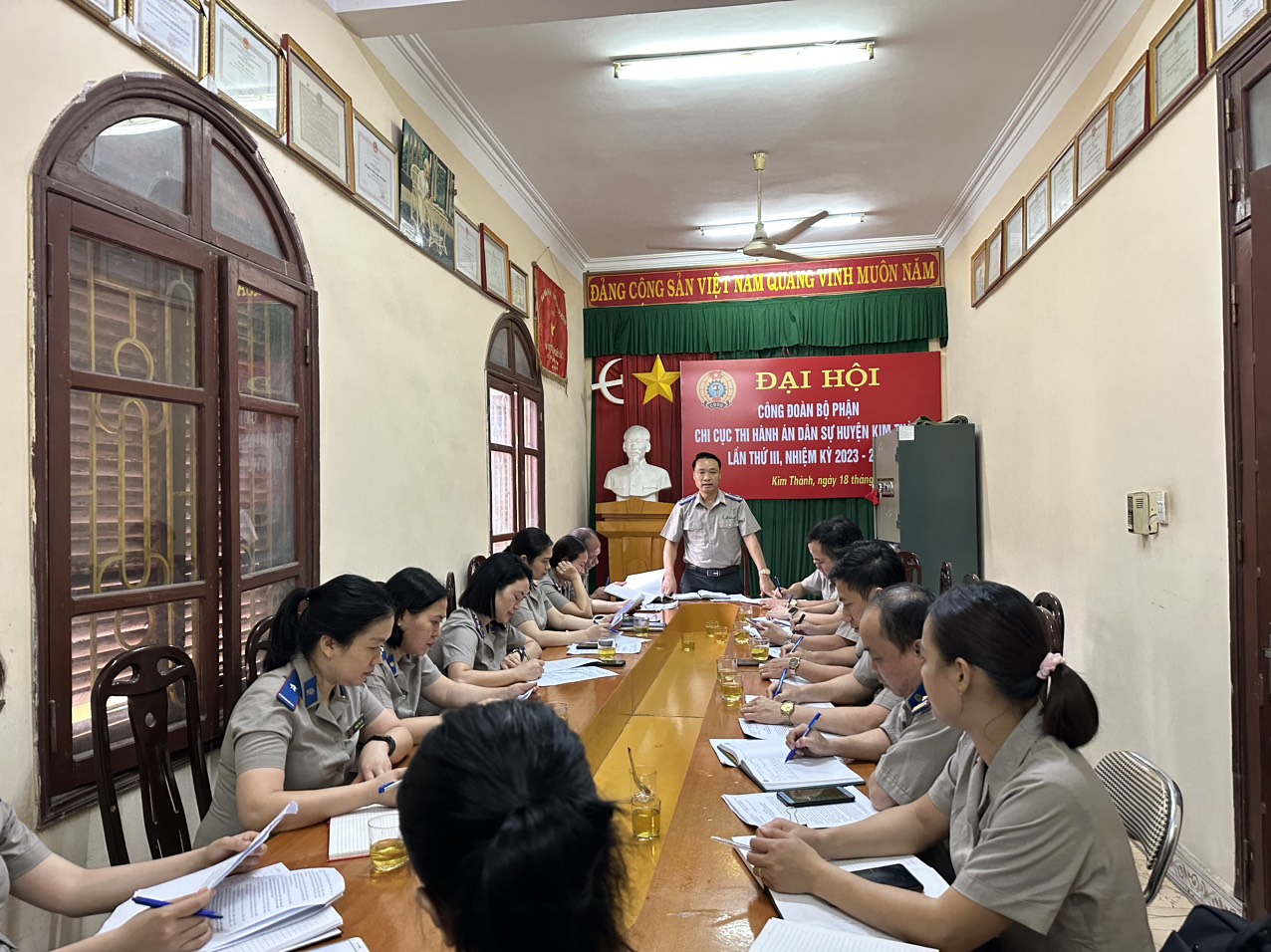 Cục THADS tỉnh Hải Dương kiểm tra toàn diện tại Chi cục THADS huyện Kim Thành