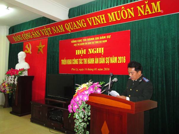 Ban Chỉ đạo Thi hành án dân sự tỉnh Hà Nam tổ chức Hội nghị sơ kết thực hiện Quy chế số 14  về công tác phối hợp liên ngành trong thi hành án dân sự.