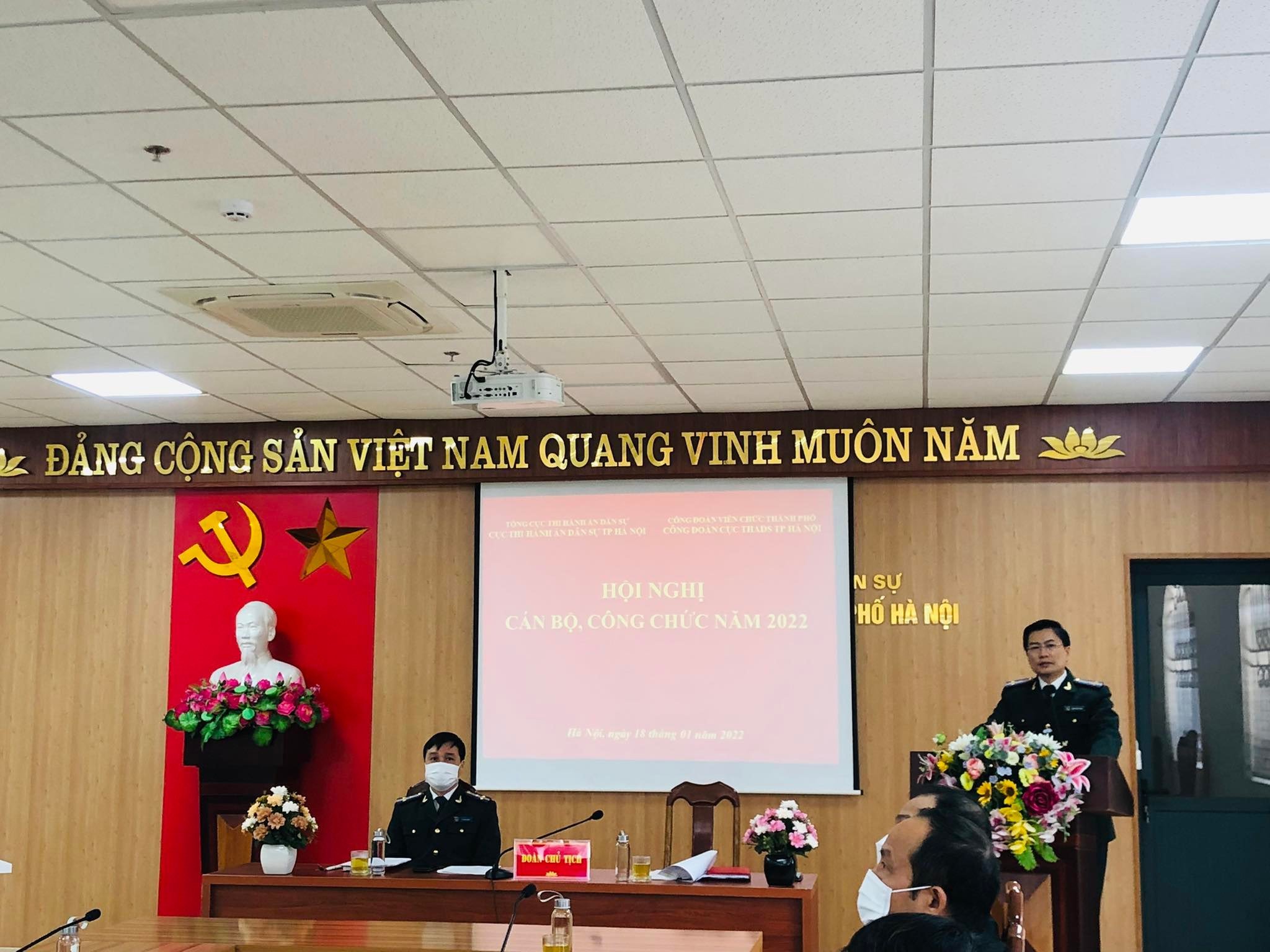 Hội nghị cán bộ công chức năm 2022 của Cục Thi hành án dân sự thành phố Hà Nội