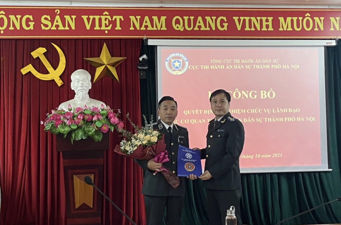 Lễ công bố quyết định điều động, bổ nhiệm chức vụ lãnh đạo các cơ quan thi hành án dân sự thành phố Hà Nội