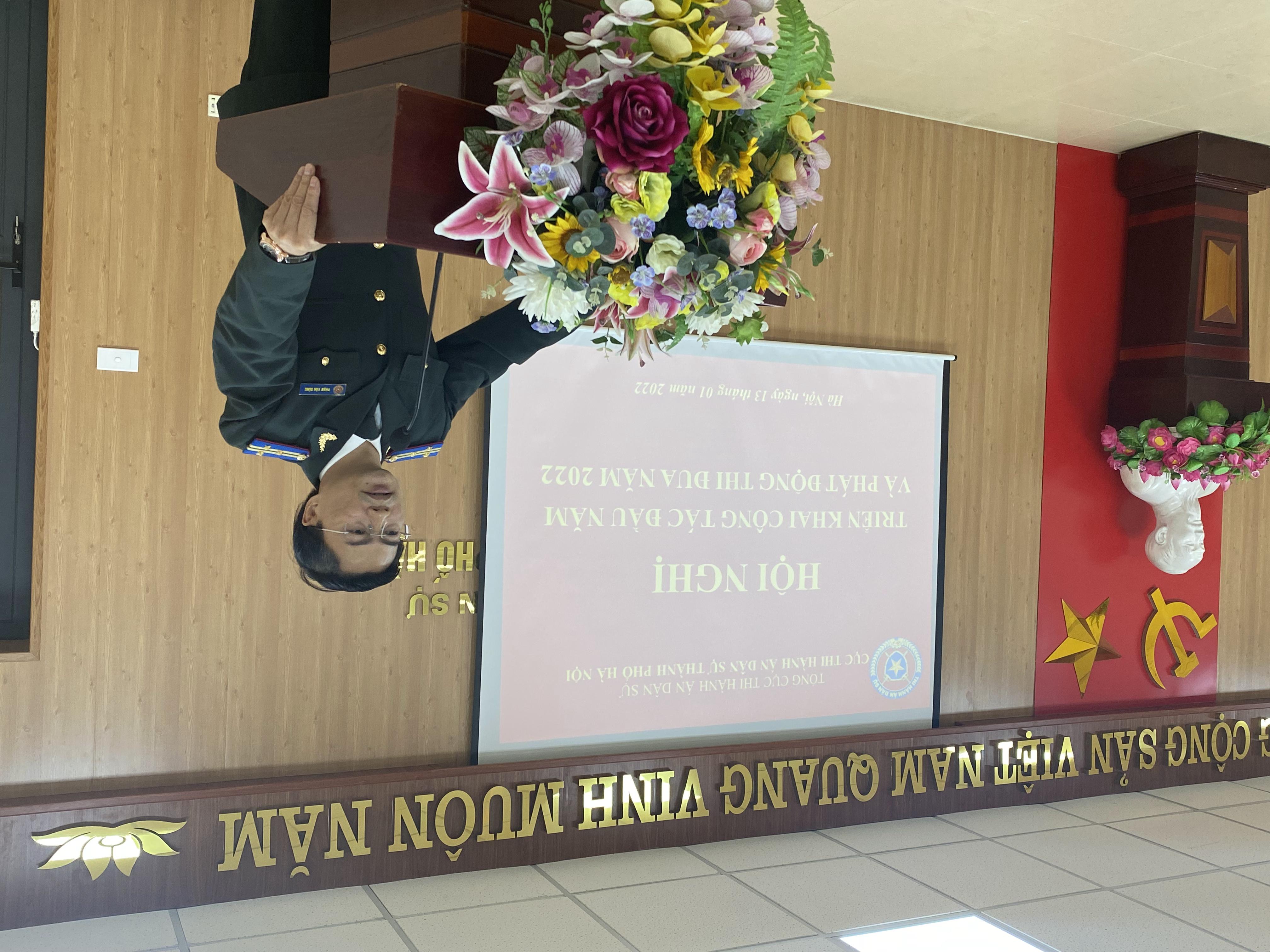 Cục Thi hành án dân sự thành phố Hà Nội tổ chức Hội nghị triển khai công tác đầu năm và ký kết giao ước thi đua năm 2022