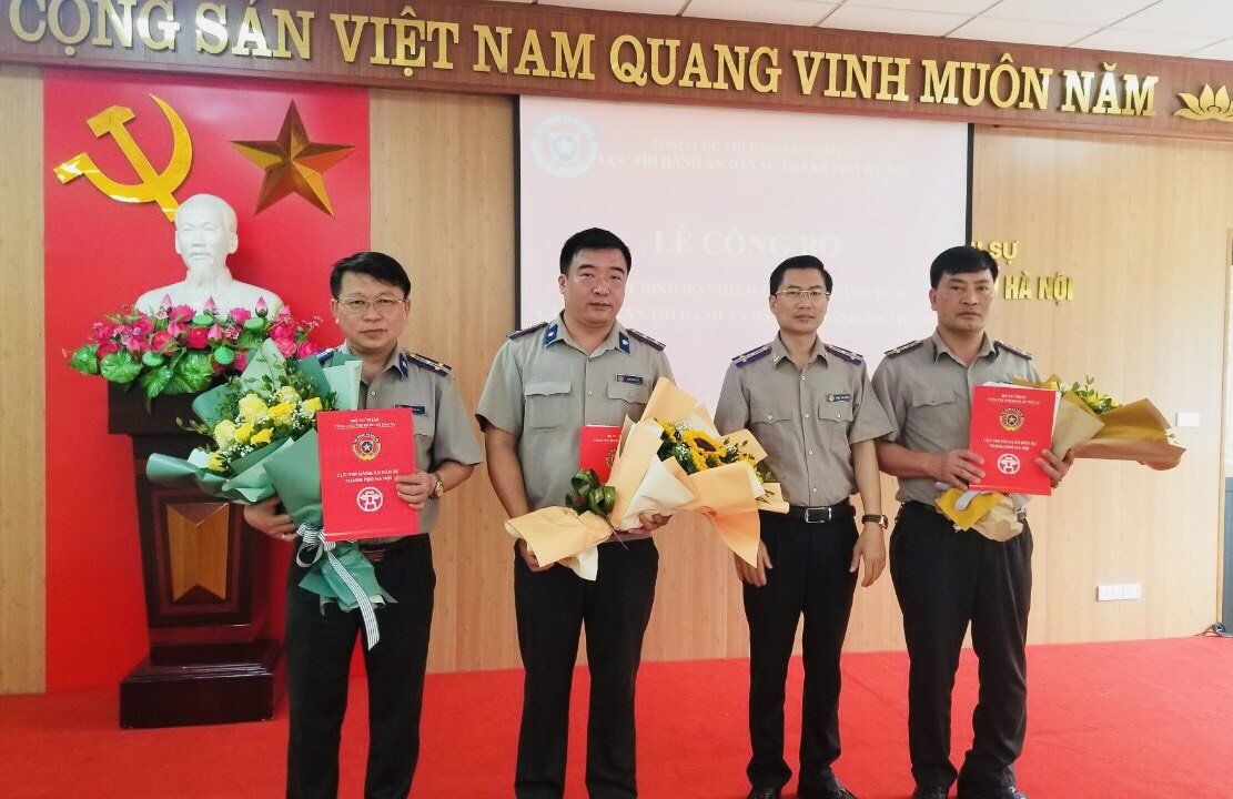 Lễ công bố quyết định bổ nhiệm chức vụ lãnh đạo các cơ quan thi hành án dân sự thành phố Hà Nội